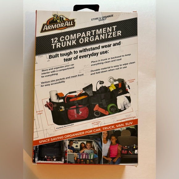 ArmorAll Trunk Organizer for Car Truck Van SUV 12 Pockets New in Box Armor All - Picture 4 of 5
